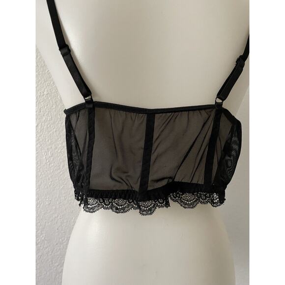 Boohoo Lingerie Bra Bralette Lace Sheer Plus Size - Picture 8 of 9